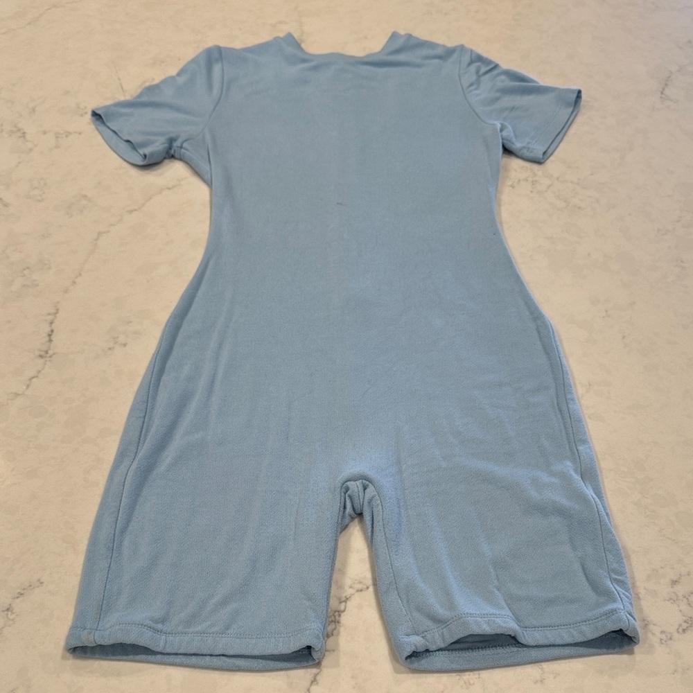 Naked Wardrobe Sky Blue Romper